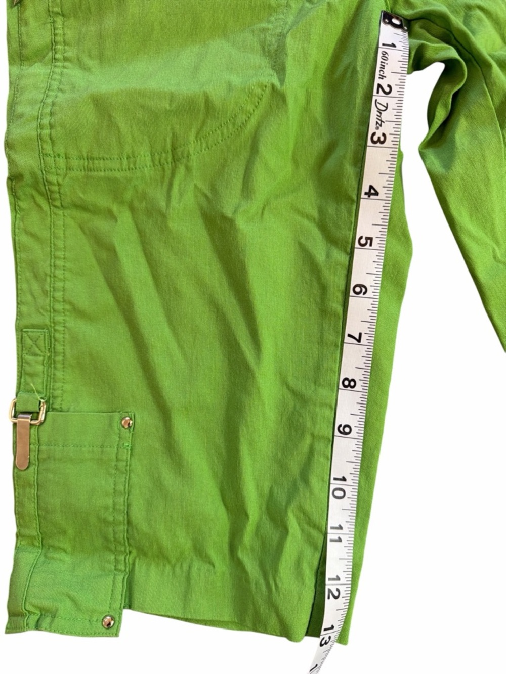 Jamie Sadock Green Golf Cargo Shorts Women’s Size 2 Stretch Bermuda Pockets - Picture 7 of 7